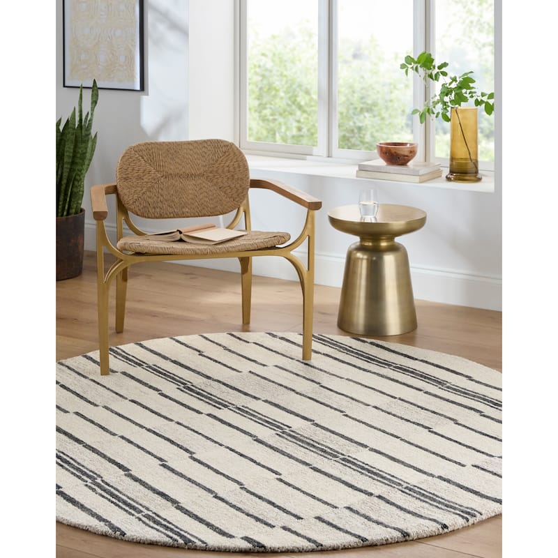 Livabliss Granada Scandinavian Stripe Area Rug