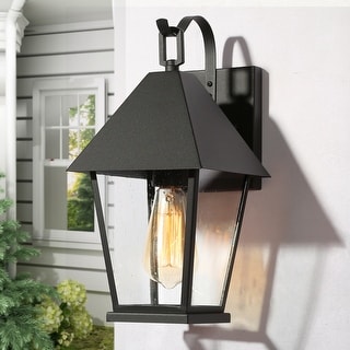 2 x Outdoor 4 Sided Wall Lantern Black Or White Without PIR Complete With Lamps 