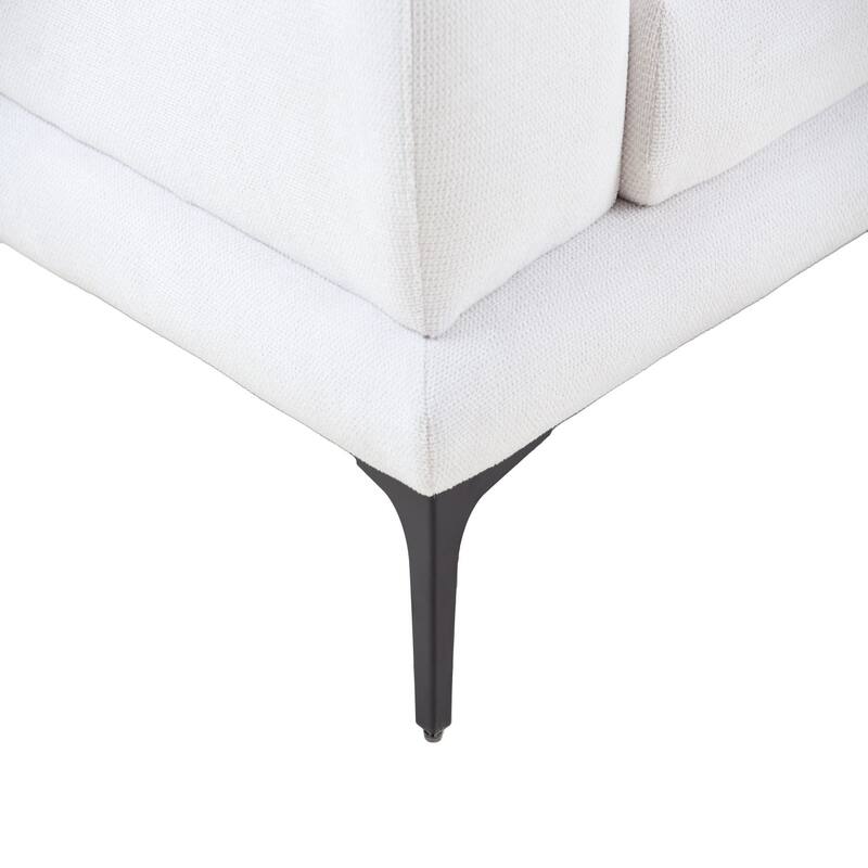 108.3in Upholstered Blue White 4-Seater Modern Fabric Sofa Couch