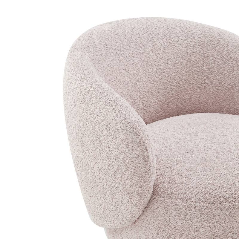 Spruce & Spring Ariel Upholstered Swivel Accent Chair Fabric