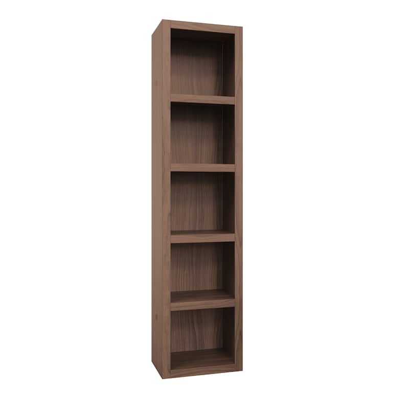 Easy-Lift Full Murphy Wall Bed with Two Bookshelves