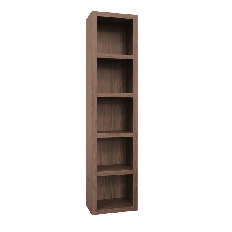 Easy-Lift Twin Murphy Wall Bed with Two Bookshelves