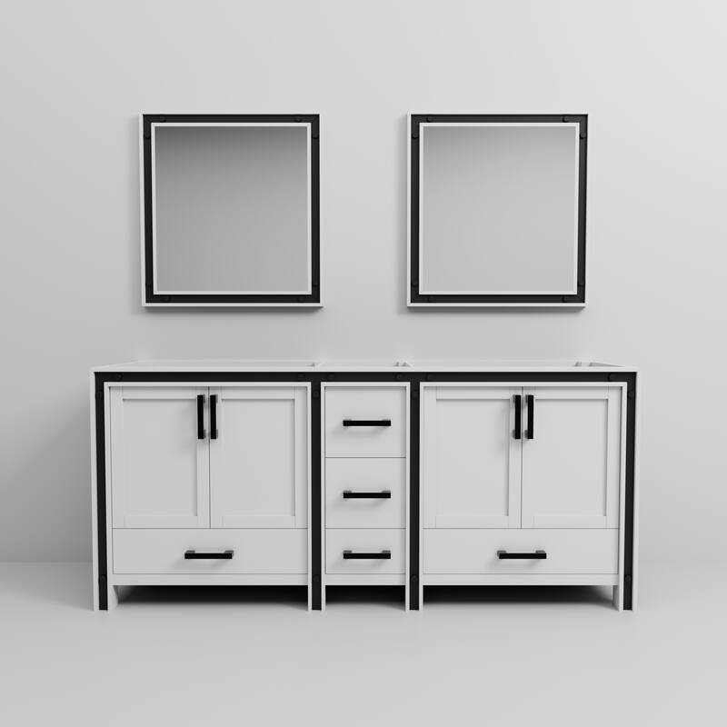 Ziva Bath Vanity No Top and Mirror