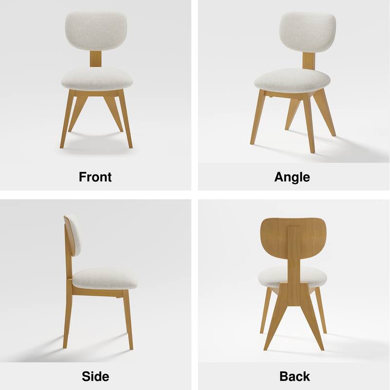 Lumioca Vivica Upholstered Modern Dining Chairs Set of 2