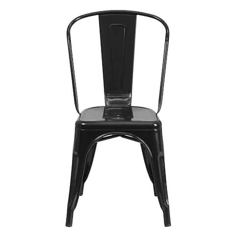 Offex Black Metal Chair [OF-CH-31230-BK-GG] - Not Available