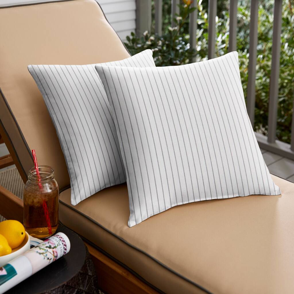 Sunbrella Scale Cloud Indoor/Outdoor Square (Set of 2)