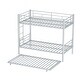 preview thumbnail 15 of 44, Twin over Twin Metal Bunk Bed with Noise-Reducing Guardrail