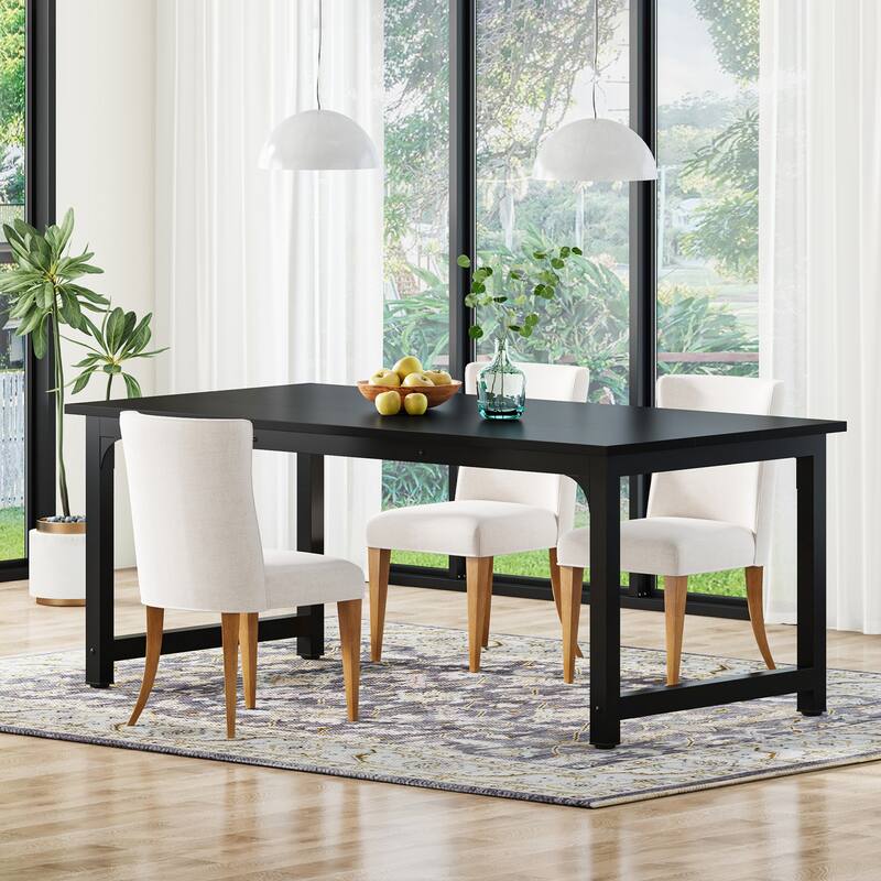 63 Inch Modern Kitchen Dining Table for 4-6