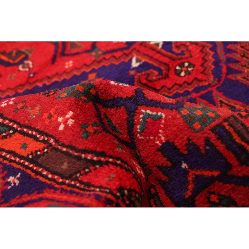 ECARPETGALLERY Hand-knotted Andelz Red Wool Rug - 4'5 x 6'7
