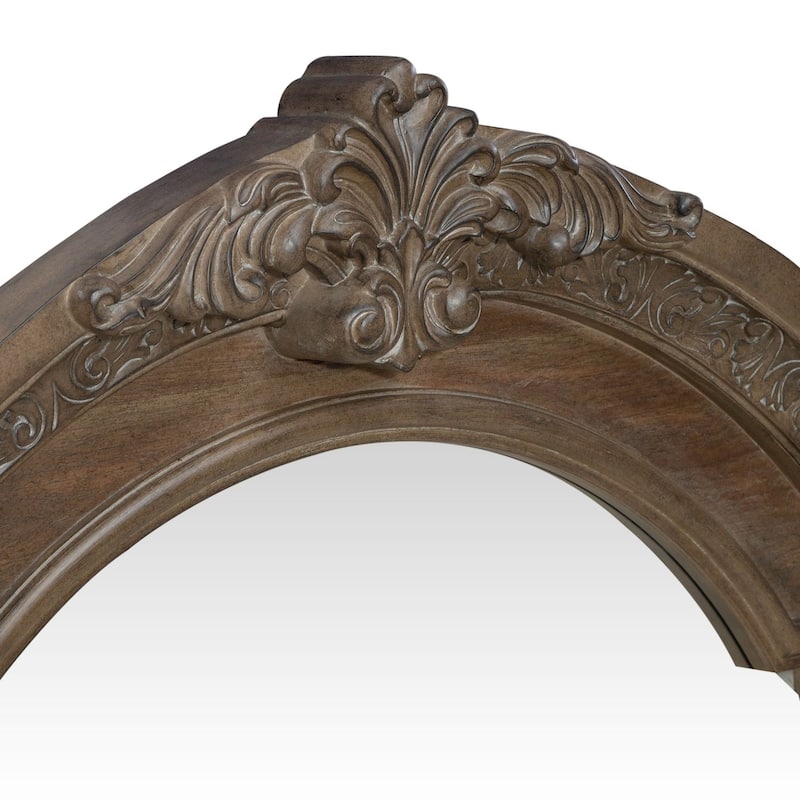 Carlisle Court Chestnut Finish Arched Mirror