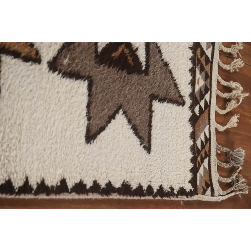 Tribal Anatolian Runner Rug Handmade Turkish Wool Carpet - 3'5"x 12'9"