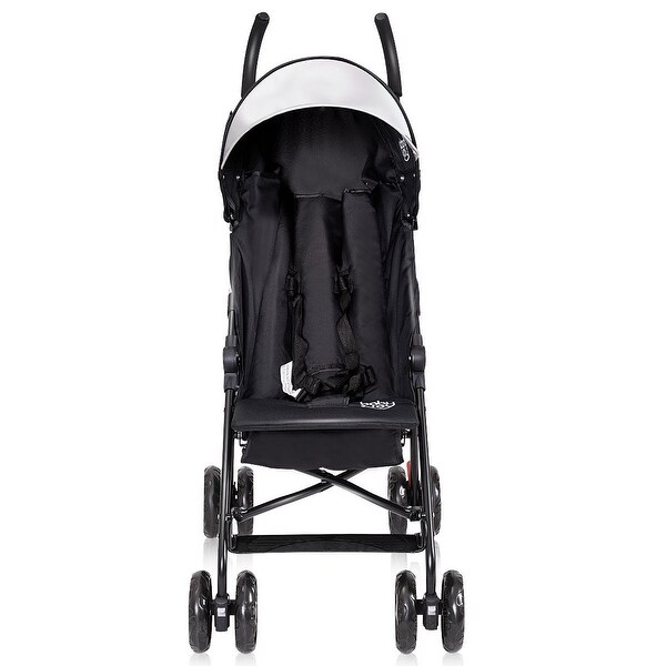 stroller with large sun canopy