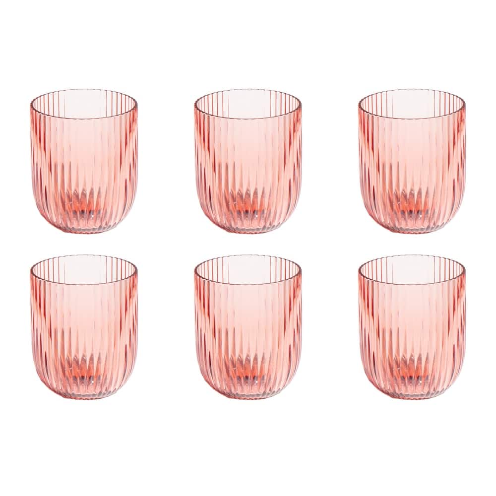 Abode Homewares Mesa Acrylic Stemless Wine Glass - 16.2 oz - Set of 6
