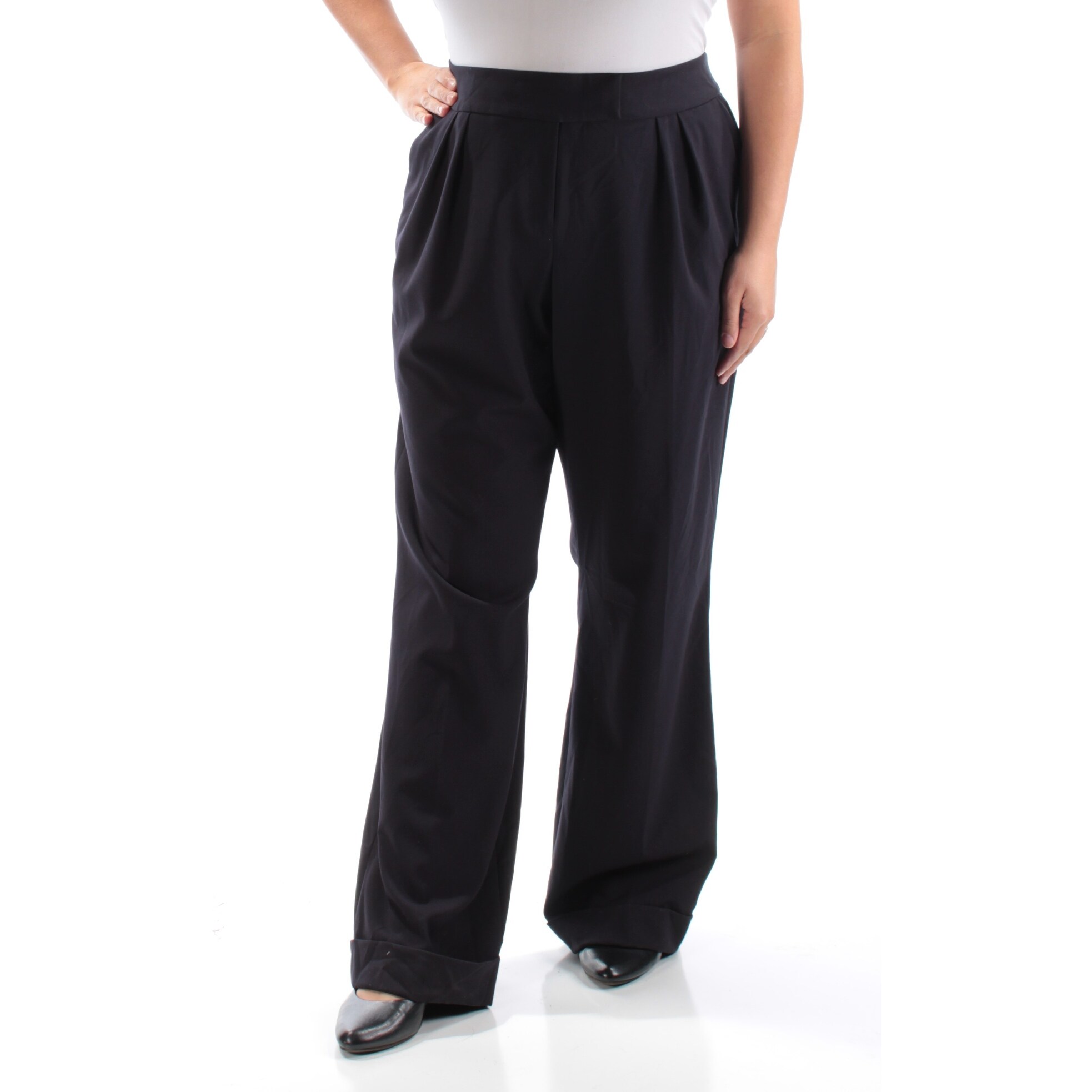 Navy cuffed pants Clearance