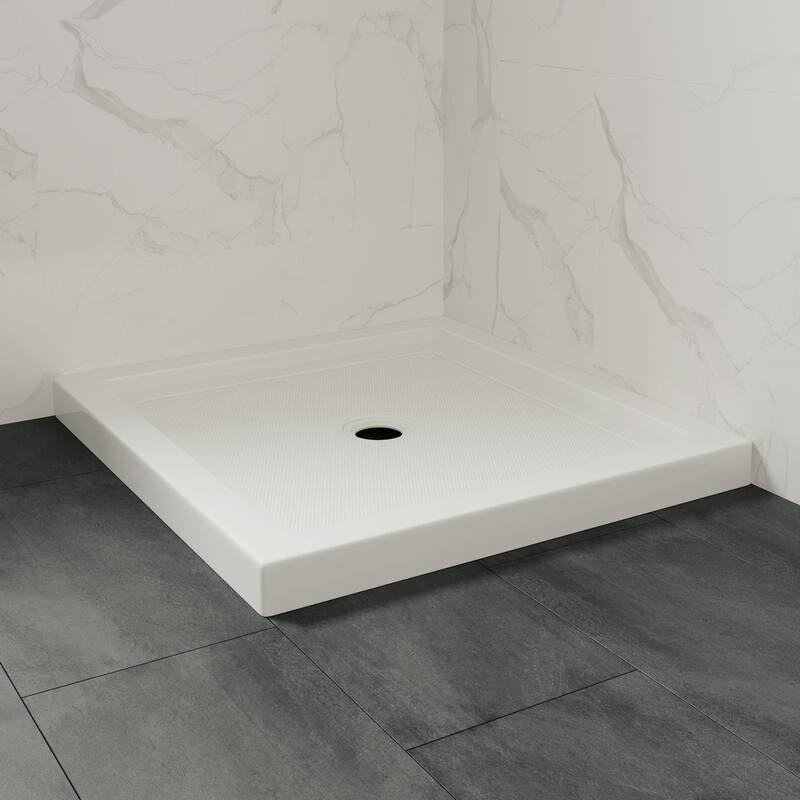 Adena White Shower Base 60x36 in white