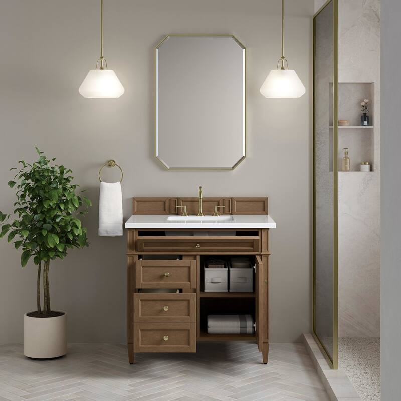 James Martin Vanities 655-V36-3WZ Brittany 36" Free Standing Single