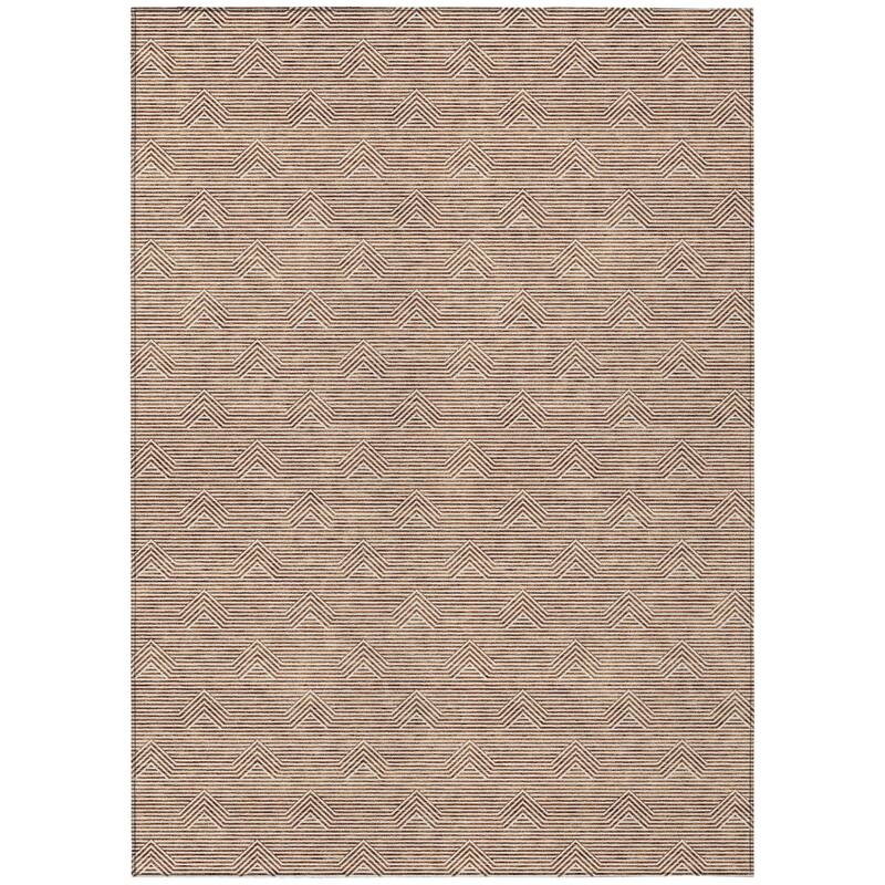 HomeRoots Geometric Transitional Rectangle Outdoor Rug