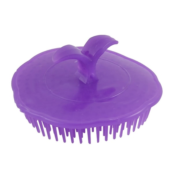 Plastic Round Shape Handheld Hair Scalp Massage Shampoo Brush