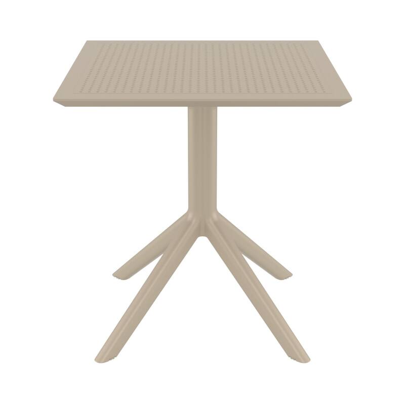 3-Piece Taupe Brown Patio Bistro Set 33"