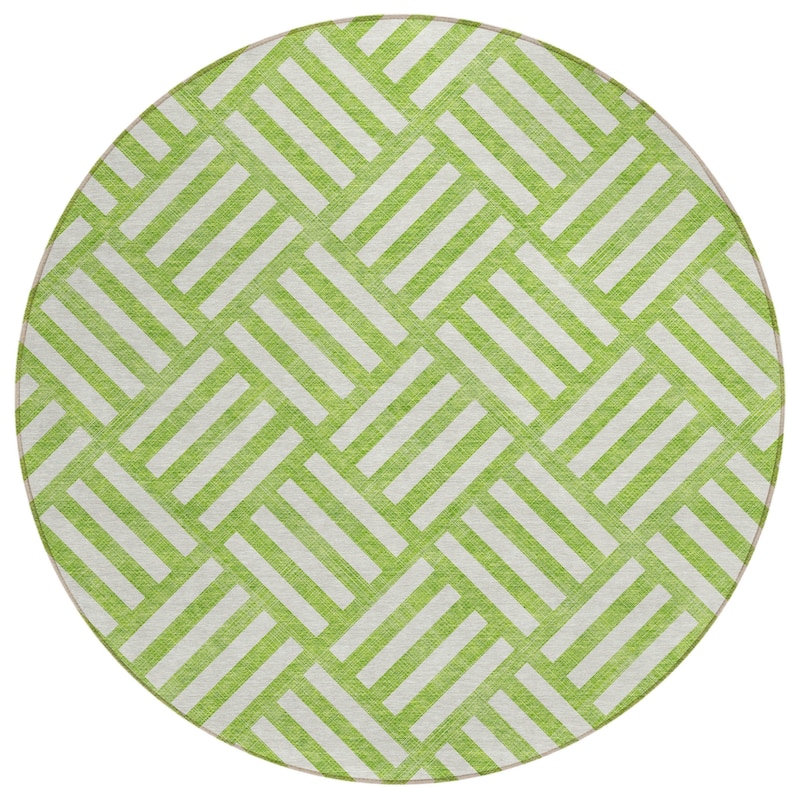 HomeRoots Geometric Transitional Rectangle Outdoor Rug