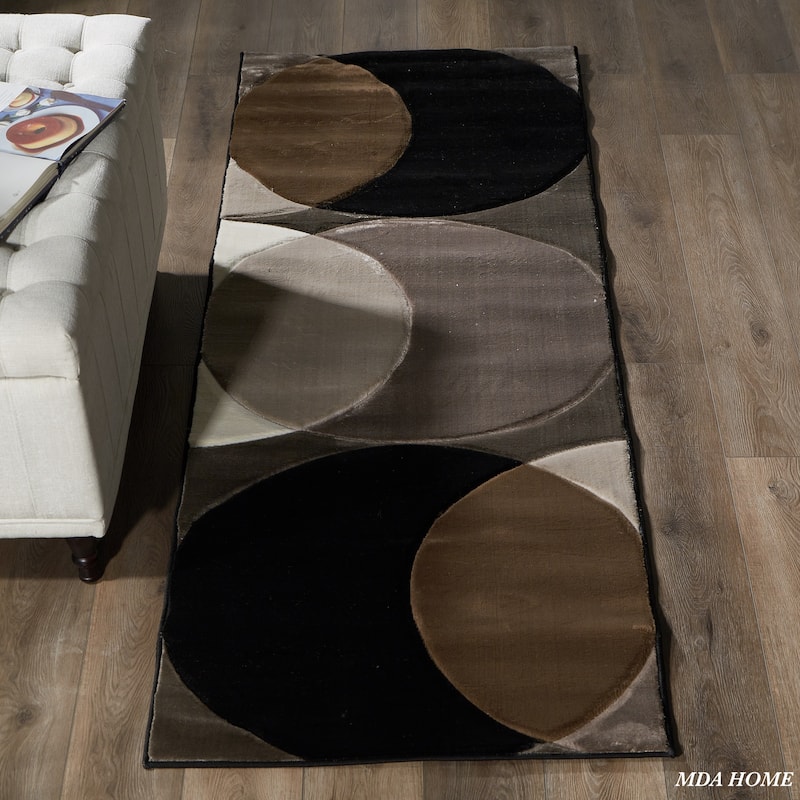 Rhodes Collection Abstract Circle Area Rug