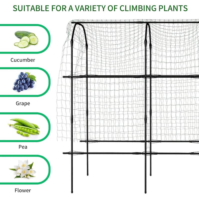 DoCred Garden Trellis for Climbing Plants, Outdoor Metal Trellis