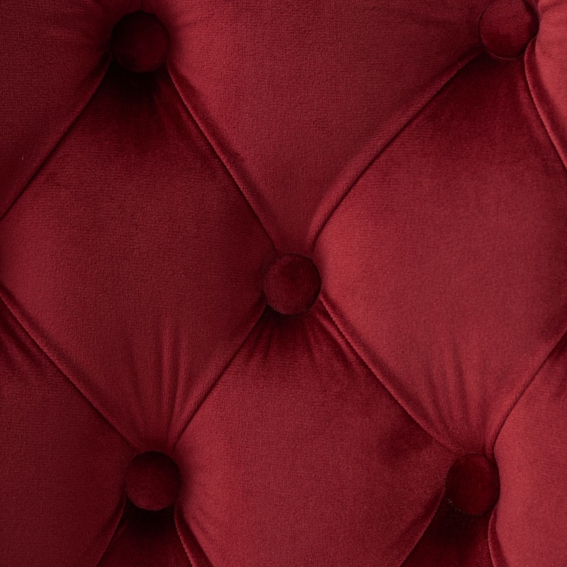 Mid-Century Modern Tufted Dining Chairs with Nailhead Trim and High Resilience Foam Cushions, for Dining Rooms, 2-Piece Set