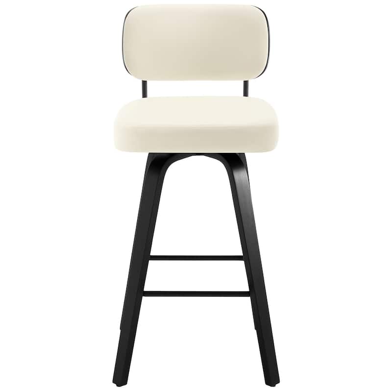26"/29" Swivel Counter/Bar Stools with Black Bentwood Legs