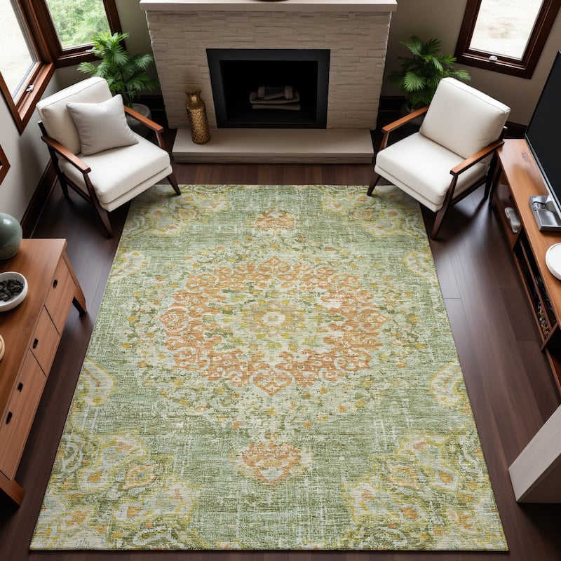 Premium Washable Super Soft Vintage Traditional Mayfield Rug