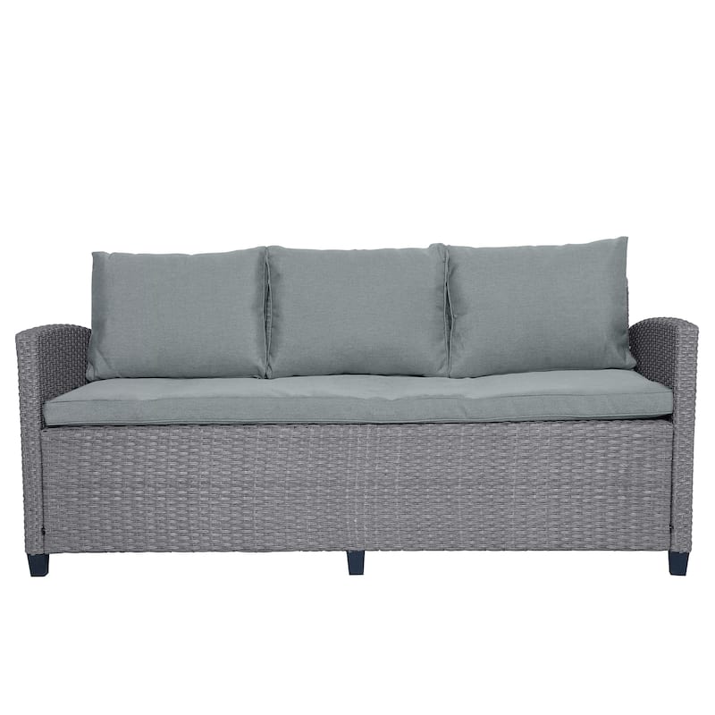 6-Piece Outdoor Rattan Wicker Set