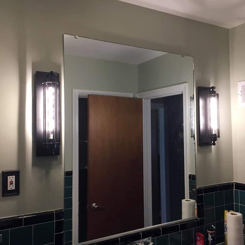 YANSUN 1-Light Metal Cage Wall Sconces Modern Wrought Iron Wall Lamp for Bedside Bar Restaurant - 3.94in.