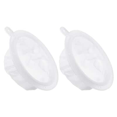 2Pcs 5.4" O.D. 300 Mesh Food Filter Strainer Fine Mesh Filters Strainers White