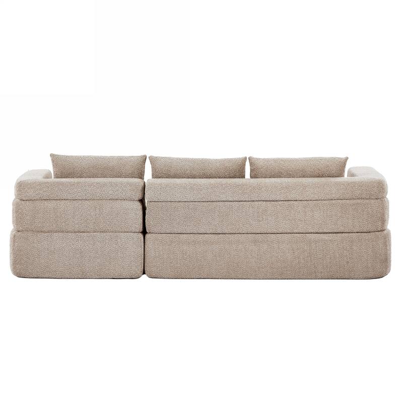 Christopher Knight Home - Compressed Modern L-Shape Upholstered Modular Sectional Sofa