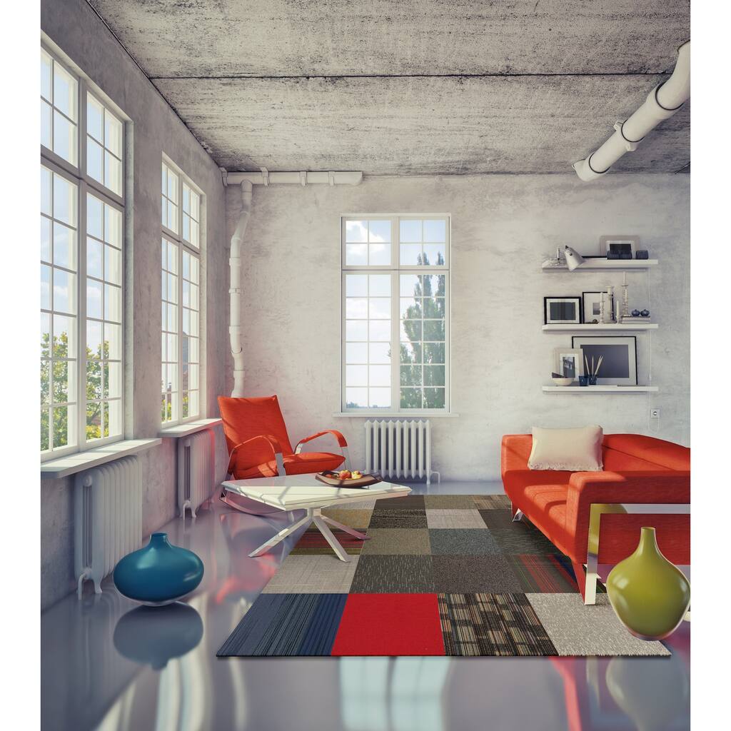 Carpet Tiles Dynasty Home Premium Quality 2'x2' Tiles Assorted