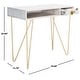 preview thumbnail 37 of 35, SAFAVIEH Raveena 1-Drawer 1-Shelf Hairpin Leg Desk