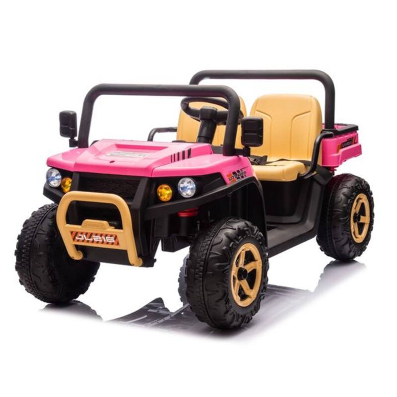 24V 2 Seater Ride On Dump Truck UTV Toy for Kids Best Gifts - Pink