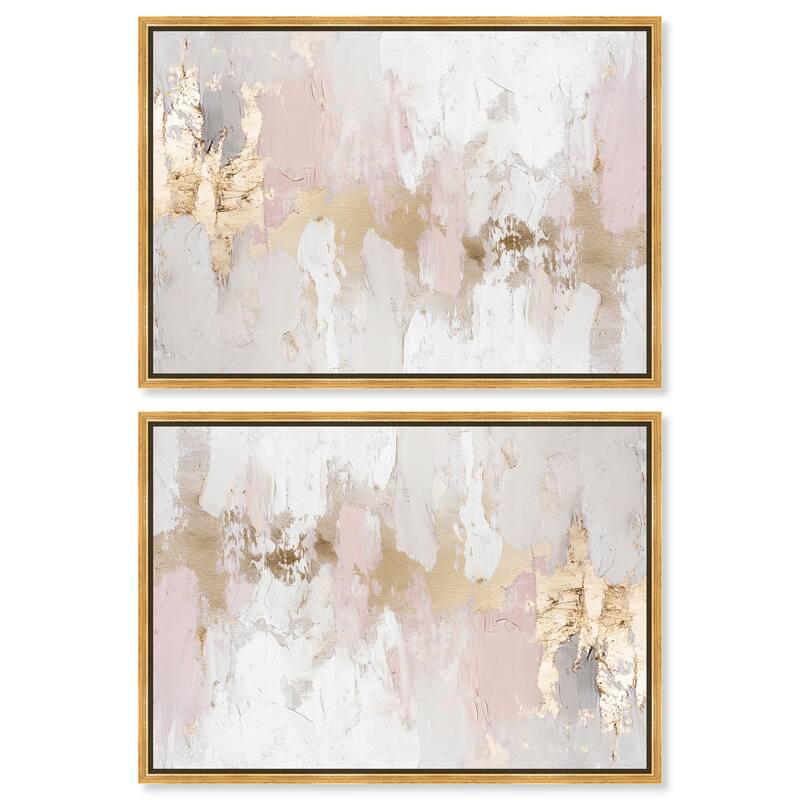 Gold Dust II Canvas by Art Remedy - 10" x 15" - Silver