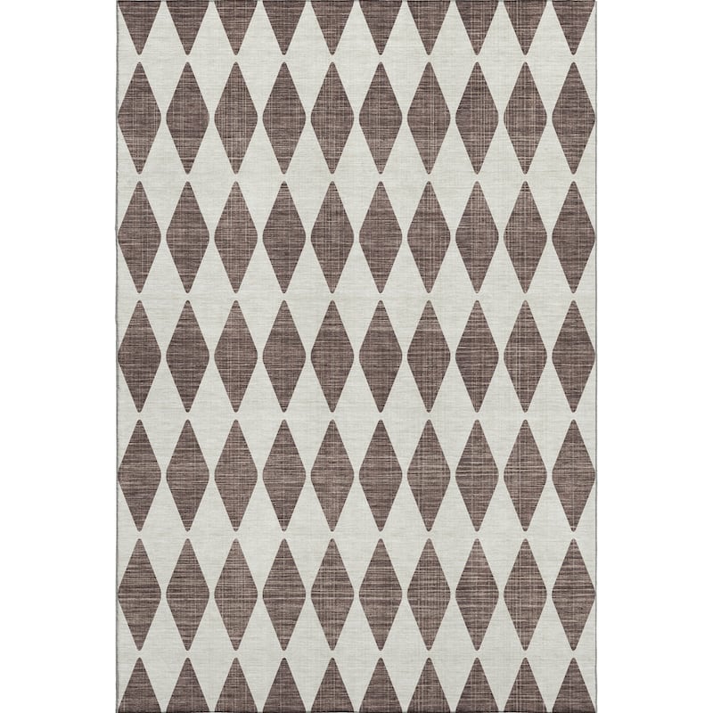 Premium Washable Super Soft Modern Diamond Mayfield Rug