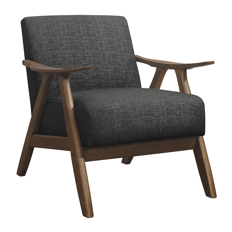 Levine Retro Accent Chair - 28.5" x 32" x 31.5" - Dark Grey