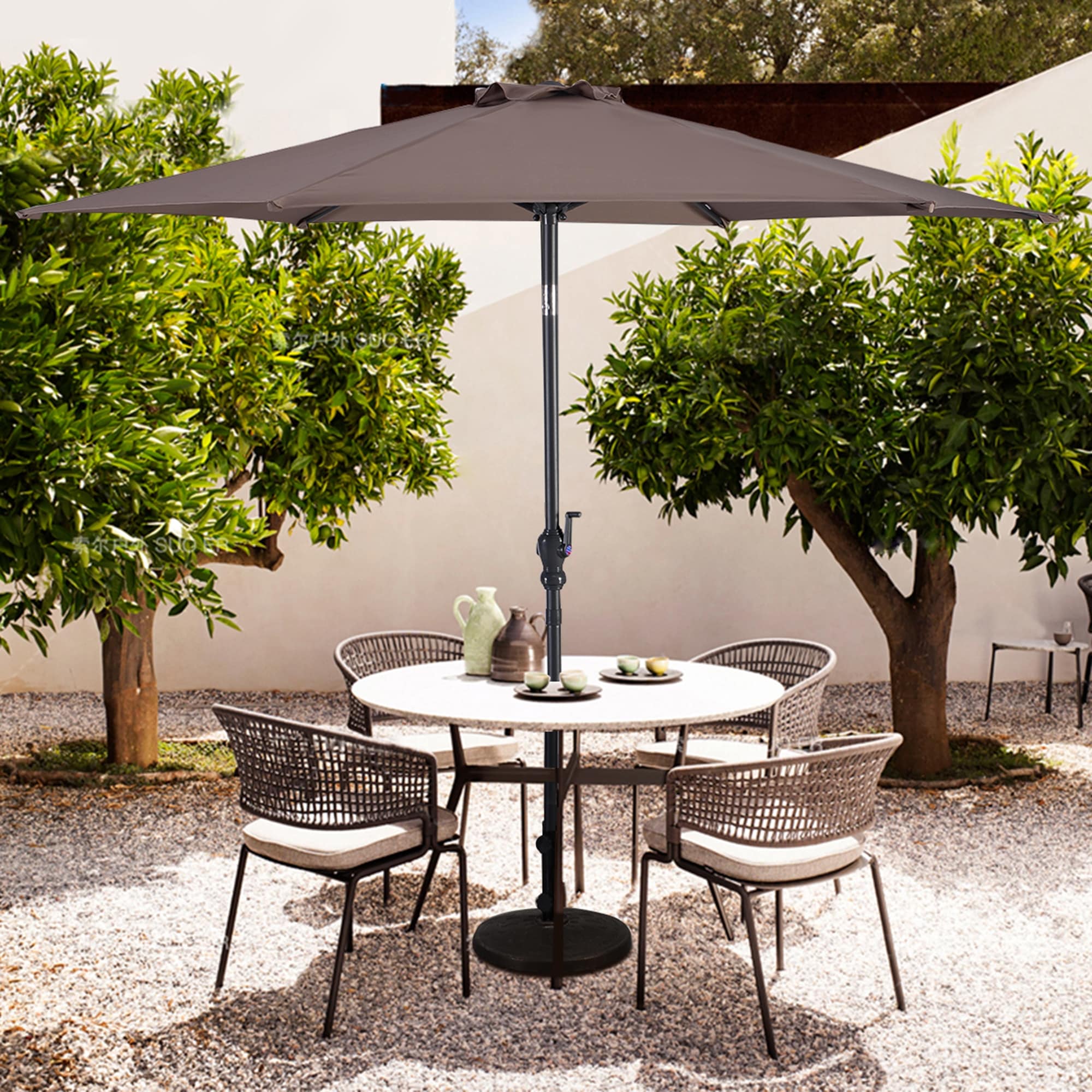 Shop Black Friday Deals On 9ft Patio Umbrella Outdoor Yard Garden Overstock 31284873