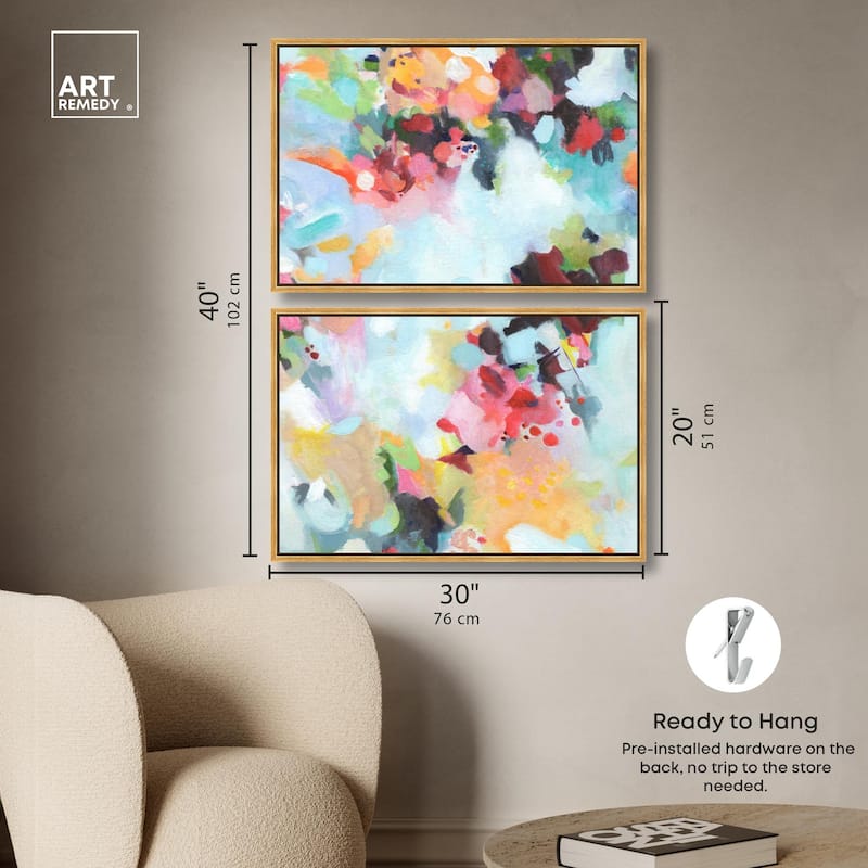 Play of Light Canvas Set of 2 by Art Remedy