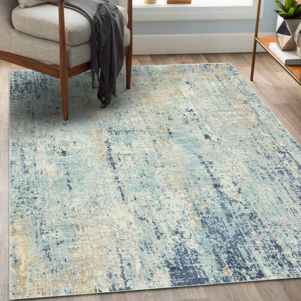 Luxe Weavers Modern Abstract Area Rug, Non-Shedding Carpet