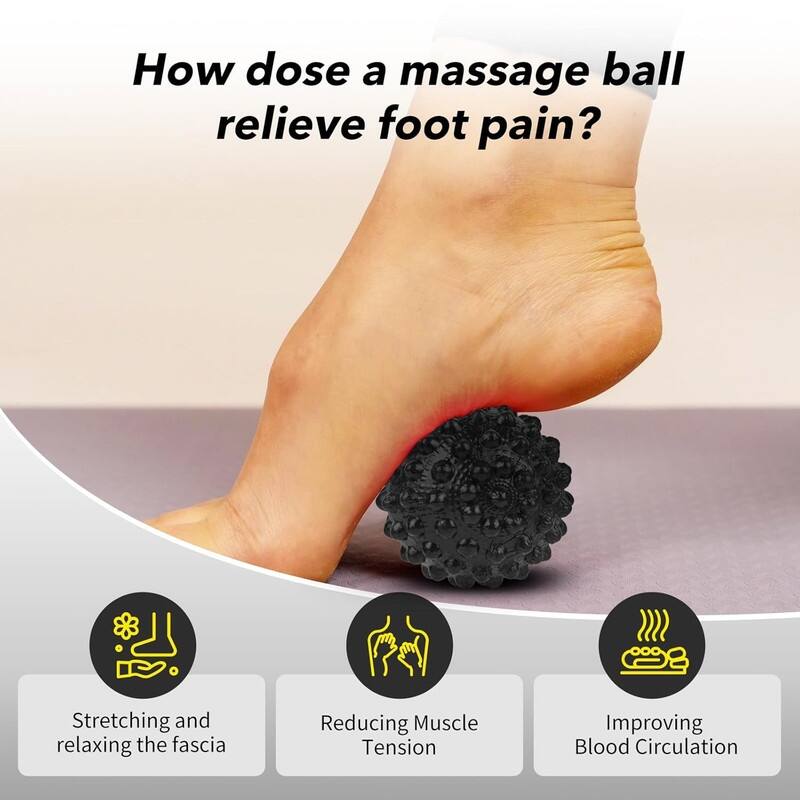 Plantar Fasciitis Night Splint Sock with Massage Ball for Tension Relief