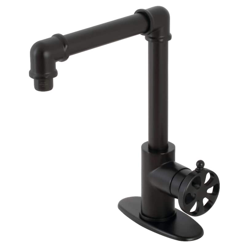 Kingston Brass Belknap 1.2 GPM Deck Mounted Single Hole Bathroom - Matte Black