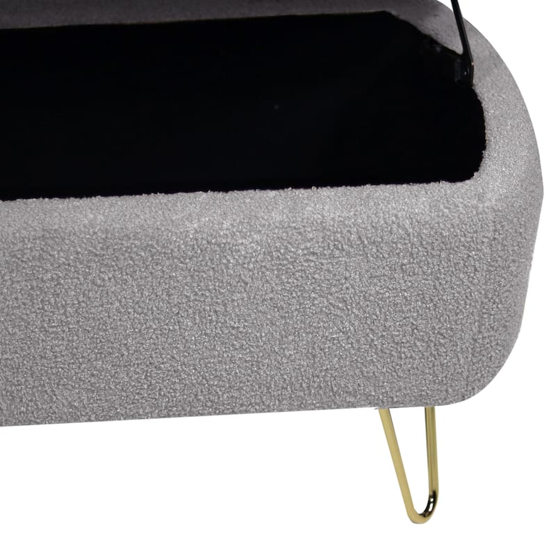 39'' L Upholstered Storage Ottoman Bench