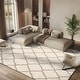 preview thumbnail 3 of 145, SAFAVIEH Hudson Shag Ariola Trellis 2-inch Thick Rug