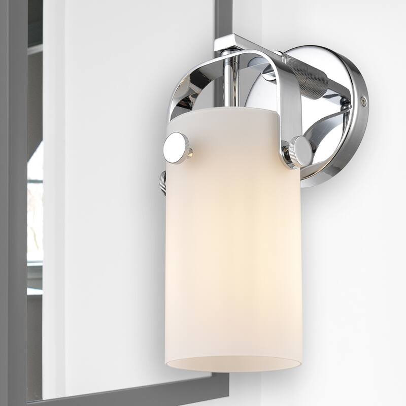 Innovations Lighting Pilaster II Cylinder - 1 Light 7" Wall-Mounted Sconce