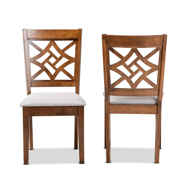 Nicolette Modern and Contemporary Transitional 2-PC Dining Chair Set