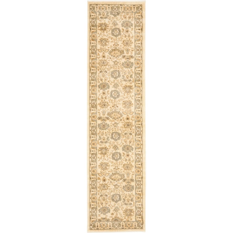 SAFAVIEH Heirloom Tamra Traditional Oriental Rug - 2'3" x 8' Runner - Cream/Blue