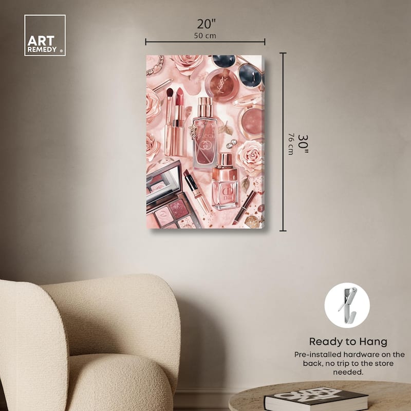 Glam Sparkle Lay Out Canvas by Art Remedy, Gallery Wrapped